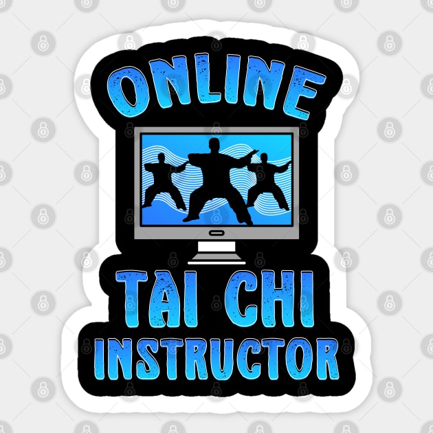 Online Tai Chi Instructor Sticker by Gold Wings Tees